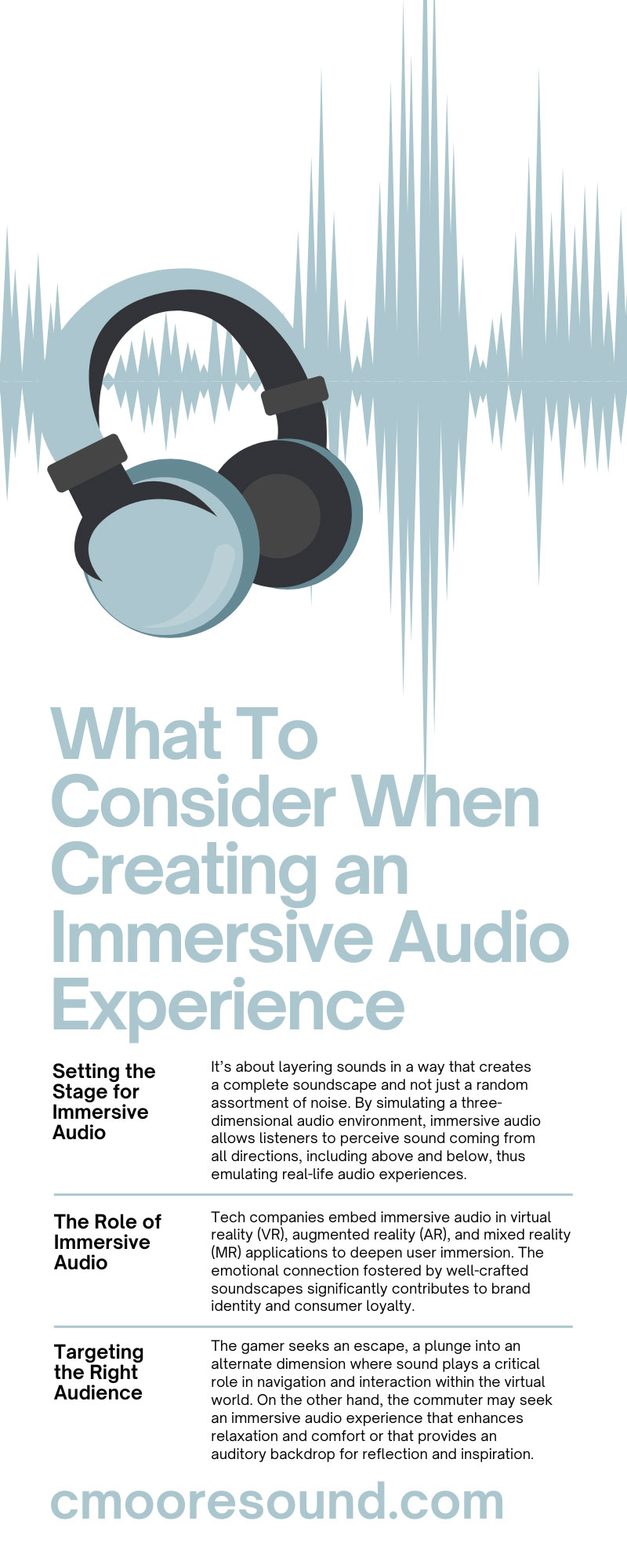 What To Consider When Creating an Immersive Audio Experience
